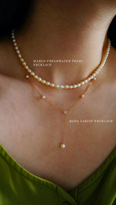 Bada Lariat Necklace - 18k/ 75% Yellow Gold