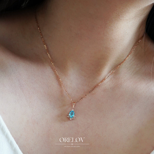 Ella Pendant - 18k/ 75% Rose Gold