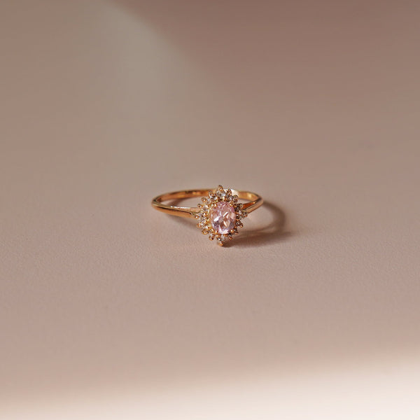 Rosie Morganite Ring - 18k/ 75% Rose Gold