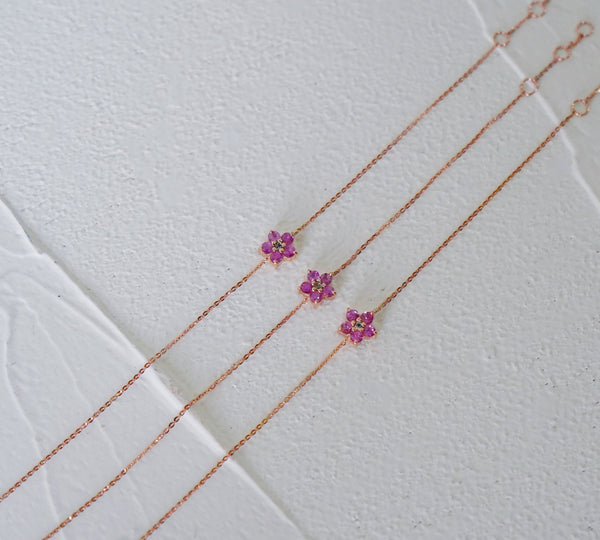 Mini Bloom Bracelet - 18k/ 75% Rose Gold