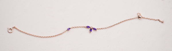 Aster Bracelet - 925 Sterling Silver with Gold Plated