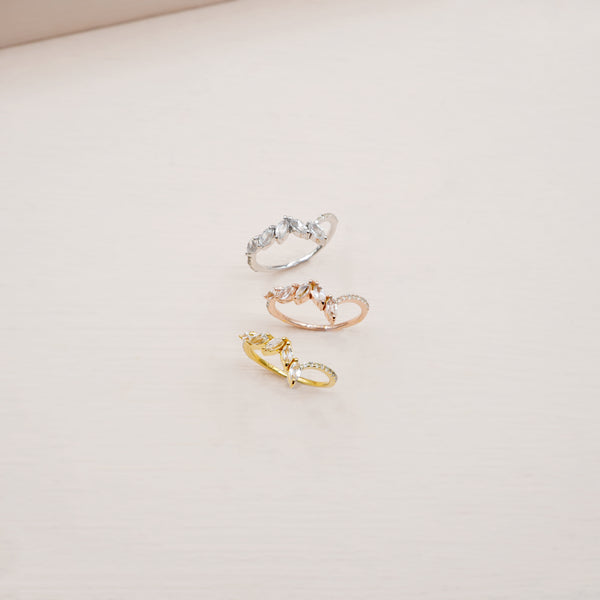 Valerie Ring - 925 Sterling Silver with Gold Plated