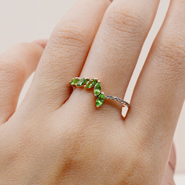Valerie Ring - 925 Sterling Silver with Gold Plated