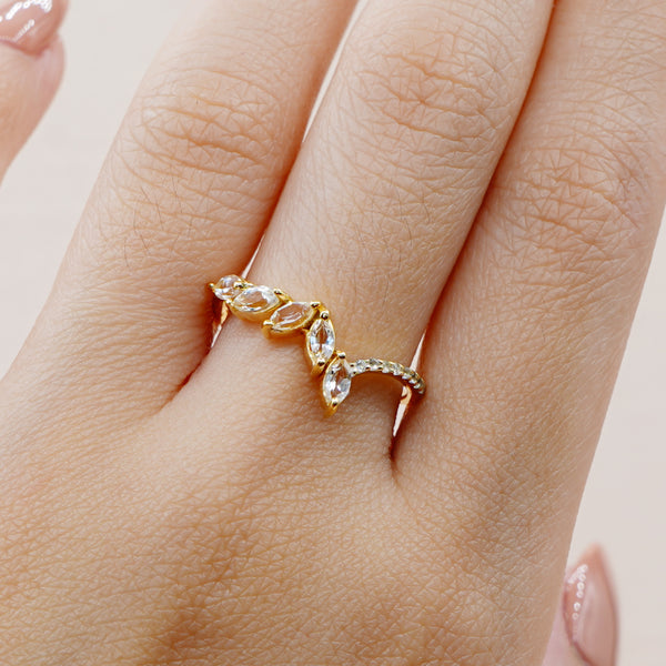 Valerie Ring - 925 Sterling Silver with Gold Plated