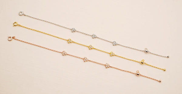 Clover Bracelet - 925 Sterling Silver with Gold Plated