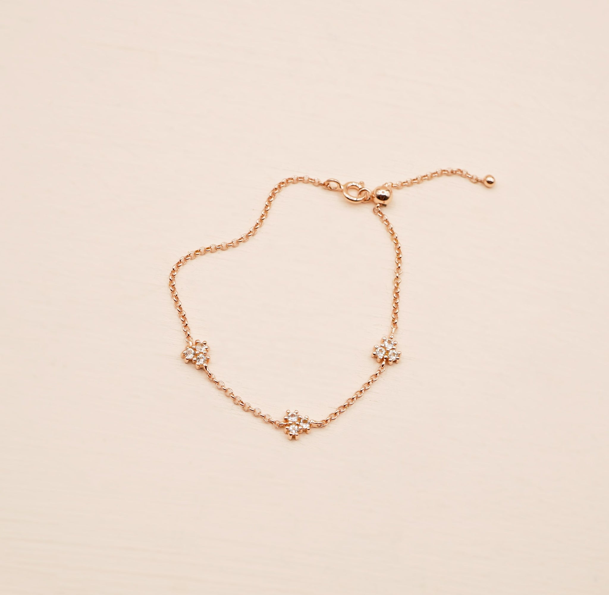 Rose Gold Clover Bracelet