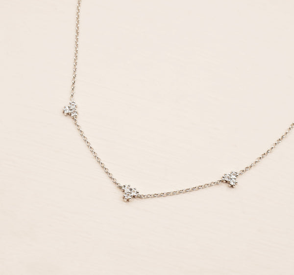 Clover Necklace - 925 Sterling Silver with Gold Plated