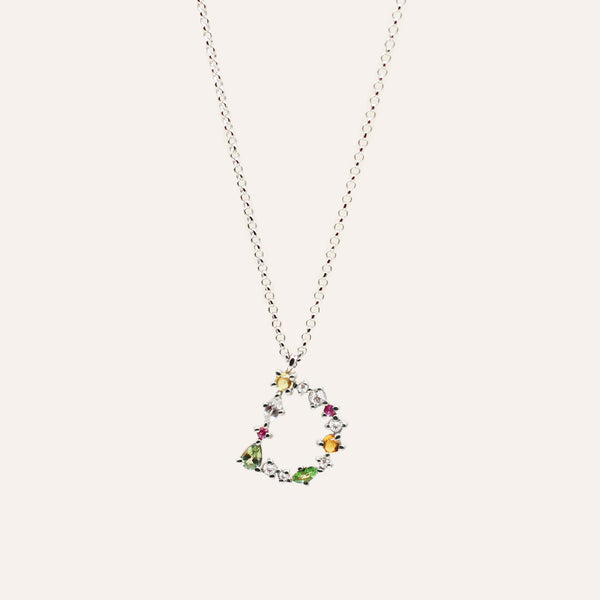 D Initial Necklace - 925 Sterling Silver with Gold Plated