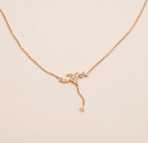 Faye Necklace - 925 Sterling Silver with Gold Plated