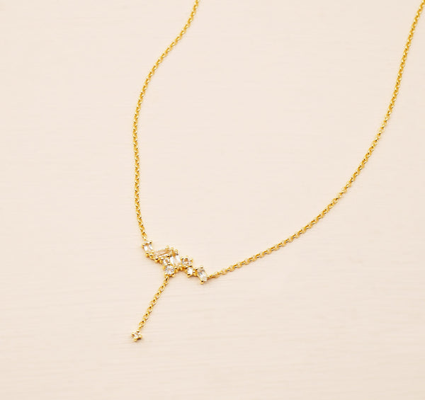 Faye Necklace - 925 Sterling Silver with Gold Plated