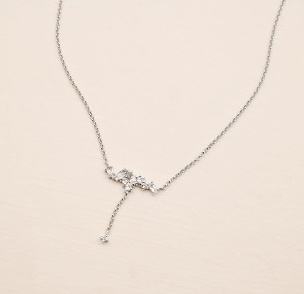 Faye Necklace - 925 Sterling Silver with Gold Plated