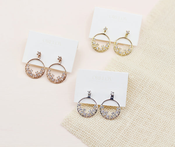 Poppin' Earrings - 925 Sterling Silver with Gold Plated