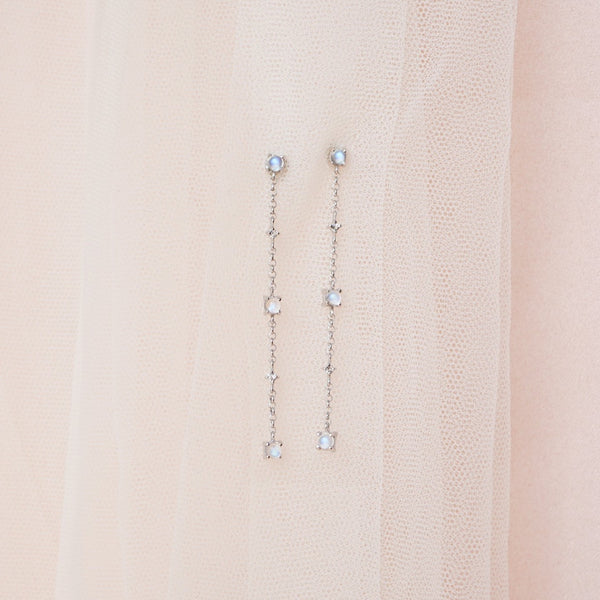 Elara Earrings with Topaz - 925 Sterling Silver with Gold Plated