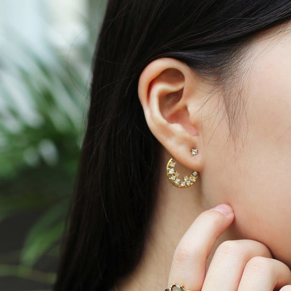 Poppin' Earrings - 925 Sterling Silver with Gold Plated