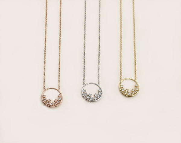 Poppin' Necklace - 925 Sterling Silver with Gold Plated