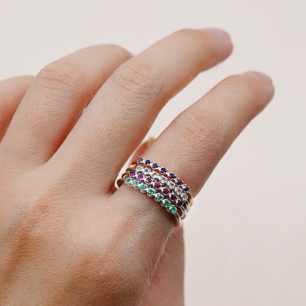 Lesly Ring - 925 Sterling Silver with Gold Plated