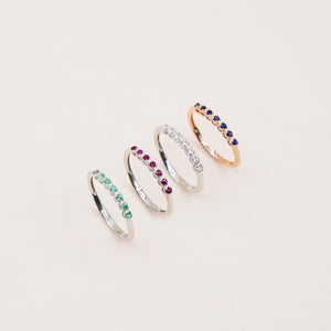 Lesly Ring - 925 Sterling Silver with Gold Plated