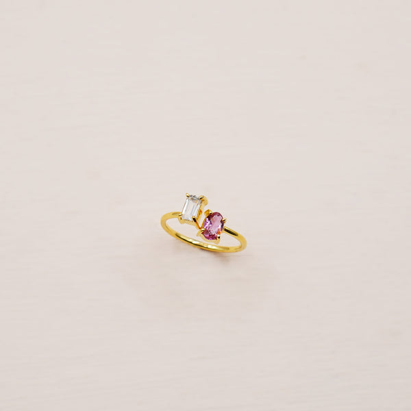 Nova Open Ring - 925 Sterling Silver with Gold Plated