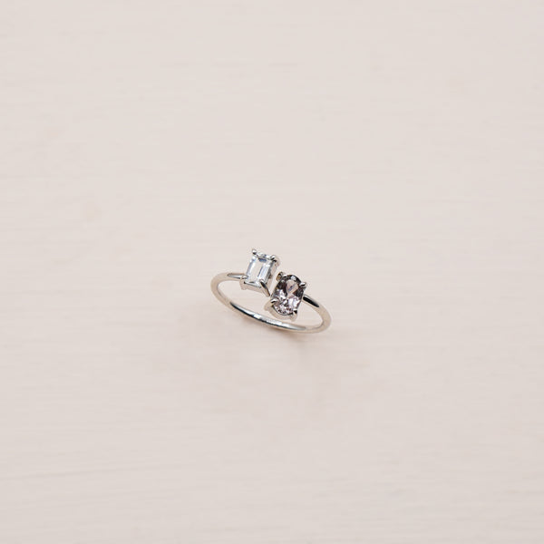 Nova Open Ring - 925 Sterling Silver with Gold Plated