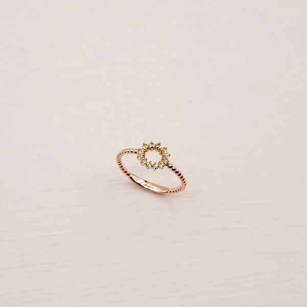 Ronda Ring - 925 Sterling Silver with Gold Plated