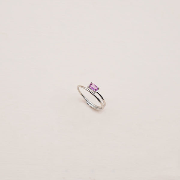 Beatrice Sapphire Ring - 925 Sterling Silver with Gold Plated