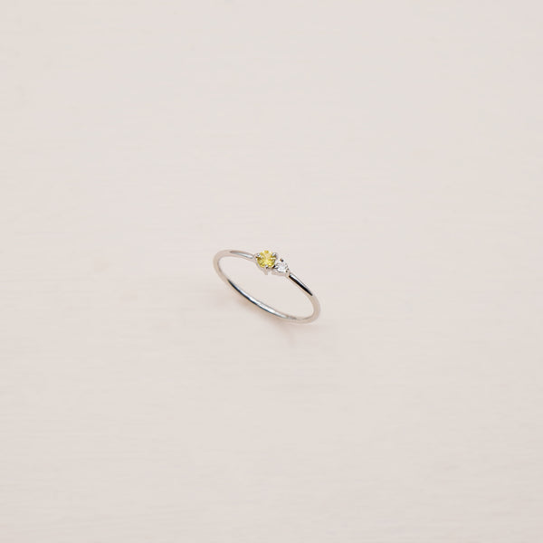 Alice Sapphire Ring - 925 Sterling Silver with Gold Plated