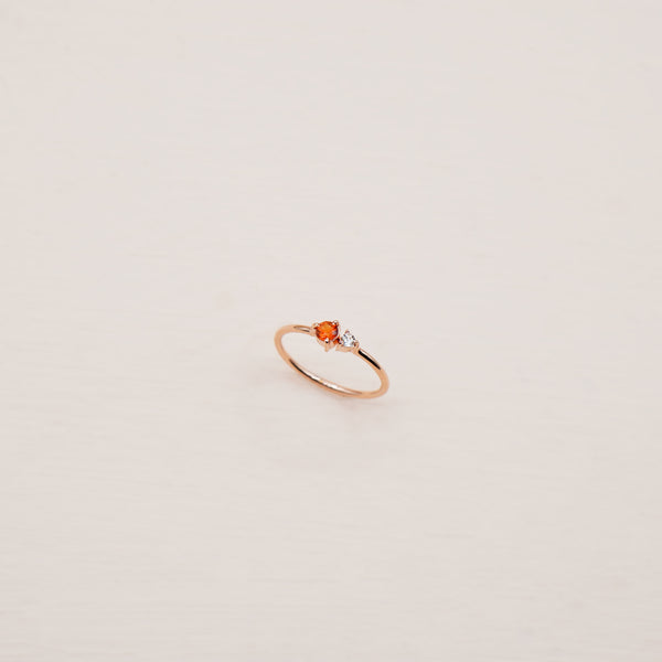 Alice Sapphire Ring - 925 Sterling Silver with Gold Plated