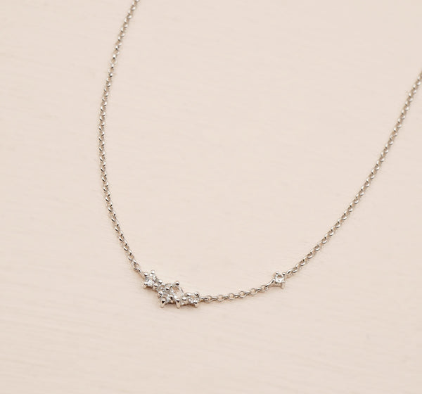 Trixie Necklace - 925 Sterling Silver with Gold Plated