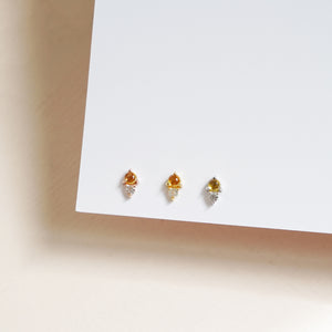 Zola Earrings (yellow) - 925 Sterling Silver with Gold Plated