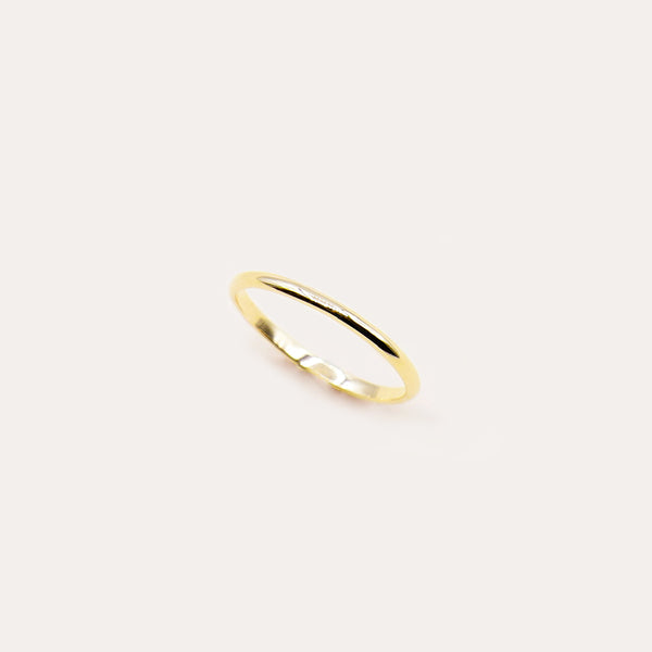 Ergo Ring - 925 Sterling Silver with Gold Plated