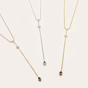 Peek-a-boo Necklace - 925 Sterling Silver with Gold Plated