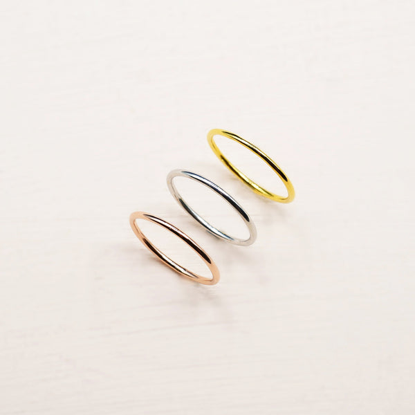 Essentia Ring - 925 Sterling Silver with Gold Plated